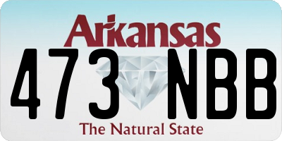 AR license plate 473NBB