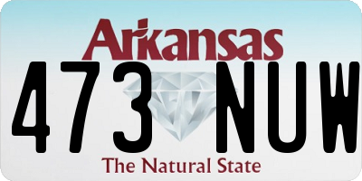 AR license plate 473NUW