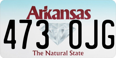 AR license plate 473OJG
