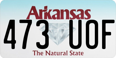 AR license plate 473UOF