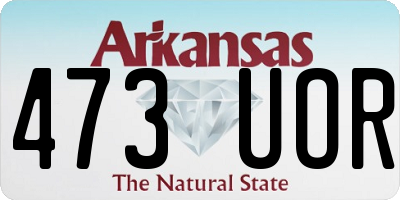 AR license plate 473UOR