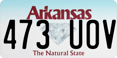 AR license plate 473UOV