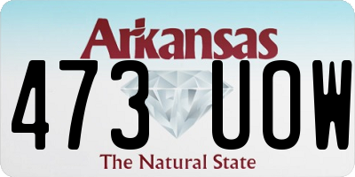 AR license plate 473UOW