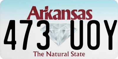 AR license plate 473UOY