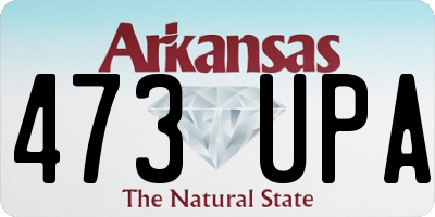 AR license plate 473UPA