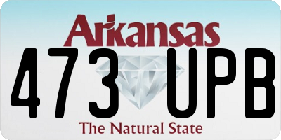 AR license plate 473UPB