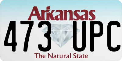 AR license plate 473UPC