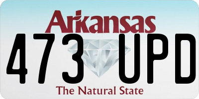 AR license plate 473UPD