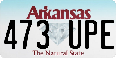 AR license plate 473UPE