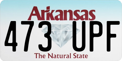 AR license plate 473UPF
