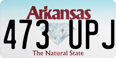 AR license plate 473UPJ