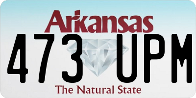 AR license plate 473UPM