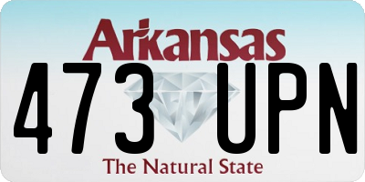 AR license plate 473UPN