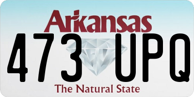 AR license plate 473UPQ