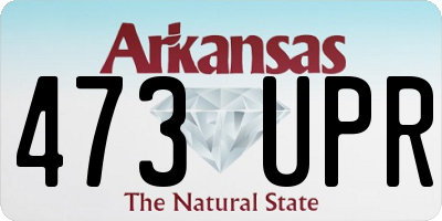 AR license plate 473UPR