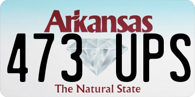 AR license plate 473UPS