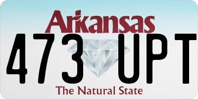AR license plate 473UPT
