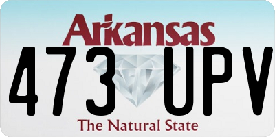 AR license plate 473UPV