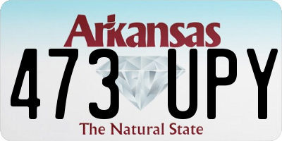 AR license plate 473UPY