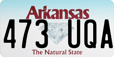 AR license plate 473UQA