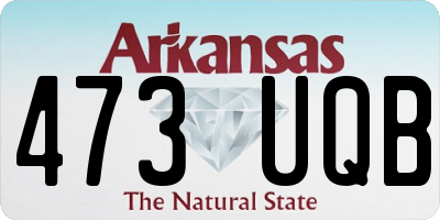 AR license plate 473UQB