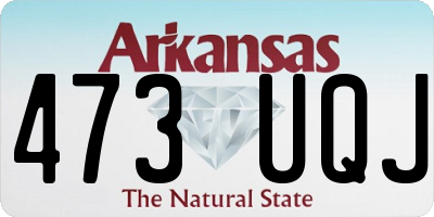 AR license plate 473UQJ