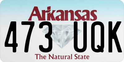 AR license plate 473UQK