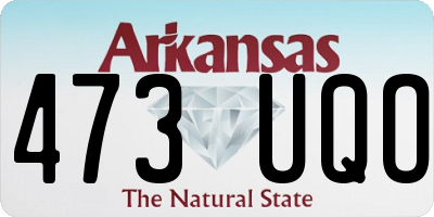 AR license plate 473UQO