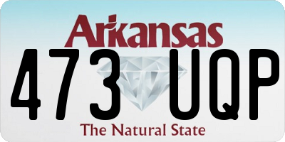 AR license plate 473UQP