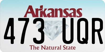AR license plate 473UQR