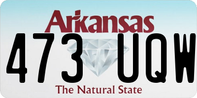 AR license plate 473UQW