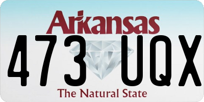 AR license plate 473UQX