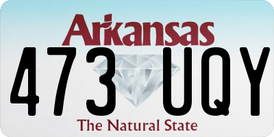 AR license plate 473UQY