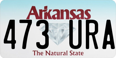 AR license plate 473URA