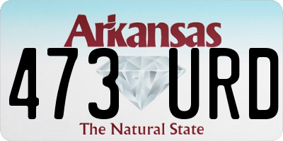 AR license plate 473URD