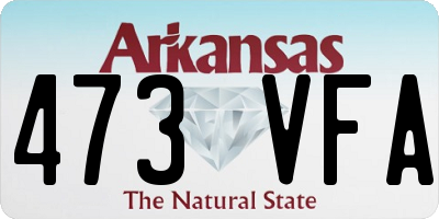 AR license plate 473VFA