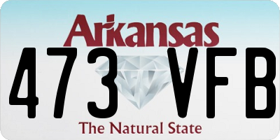 AR license plate 473VFB