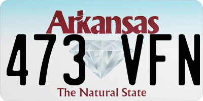 AR license plate 473VFN