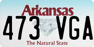 AR license plate 473VGA