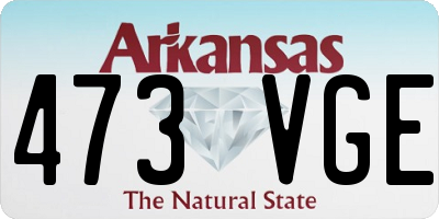 AR license plate 473VGE