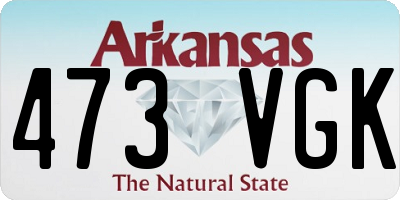 AR license plate 473VGK