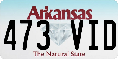 AR license plate 473VID