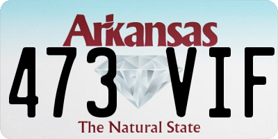 AR license plate 473VIF