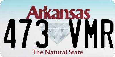 AR license plate 473VMR