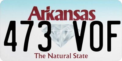 AR license plate 473VOF