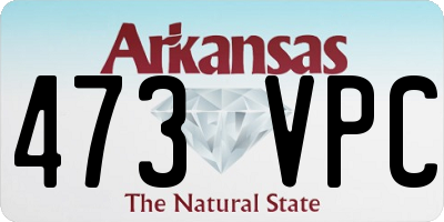 AR license plate 473VPC