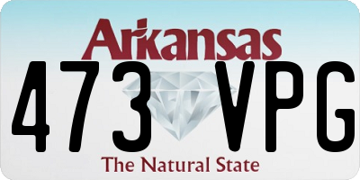 AR license plate 473VPG