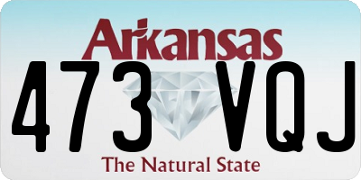 AR license plate 473VQJ