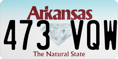 AR license plate 473VQW