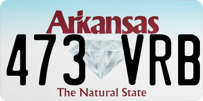AR license plate 473VRB